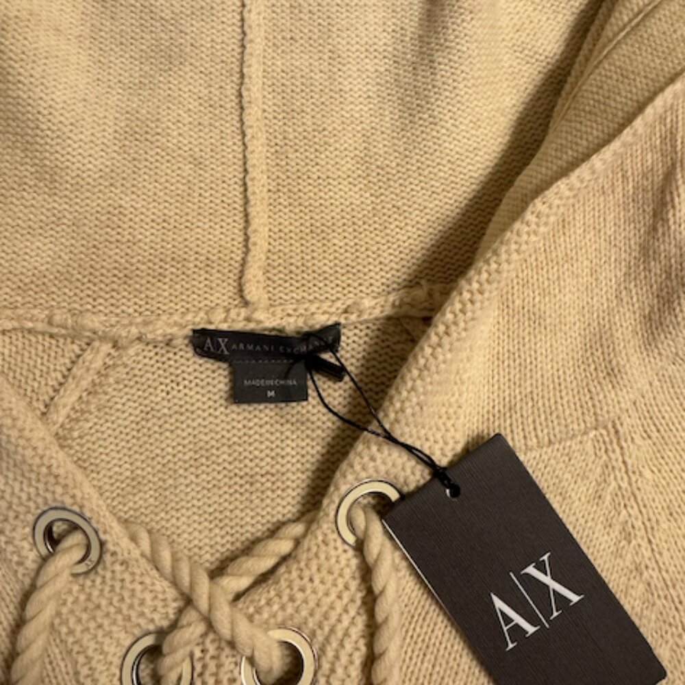 NWT Medium Armani Exchange (A/X) Hooded Sweater Dress - Picture 3 of 4